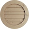 Ekena Millwork Timberthane Knotty Pine Round Faux Wood Non-Functional Gable Vent, Primed Tan, 33"W x 33"H GVURRO33DKPPR - alternate 1